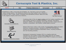 Tablet Screenshot of cornucopiaplastics.com